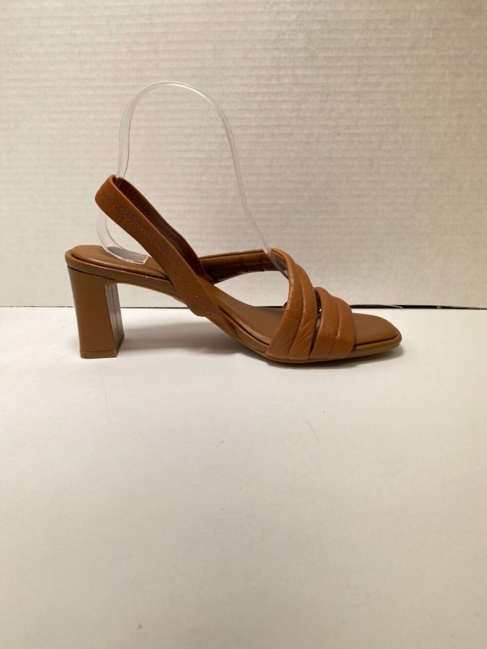 Caslon Women's Brown Square Toe Sling Back Lennyn Heel Sz 10
